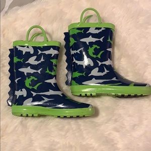 Super Cute Shark Rain Boots Size 13